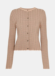 Carla Ribbed Detail Cardigan