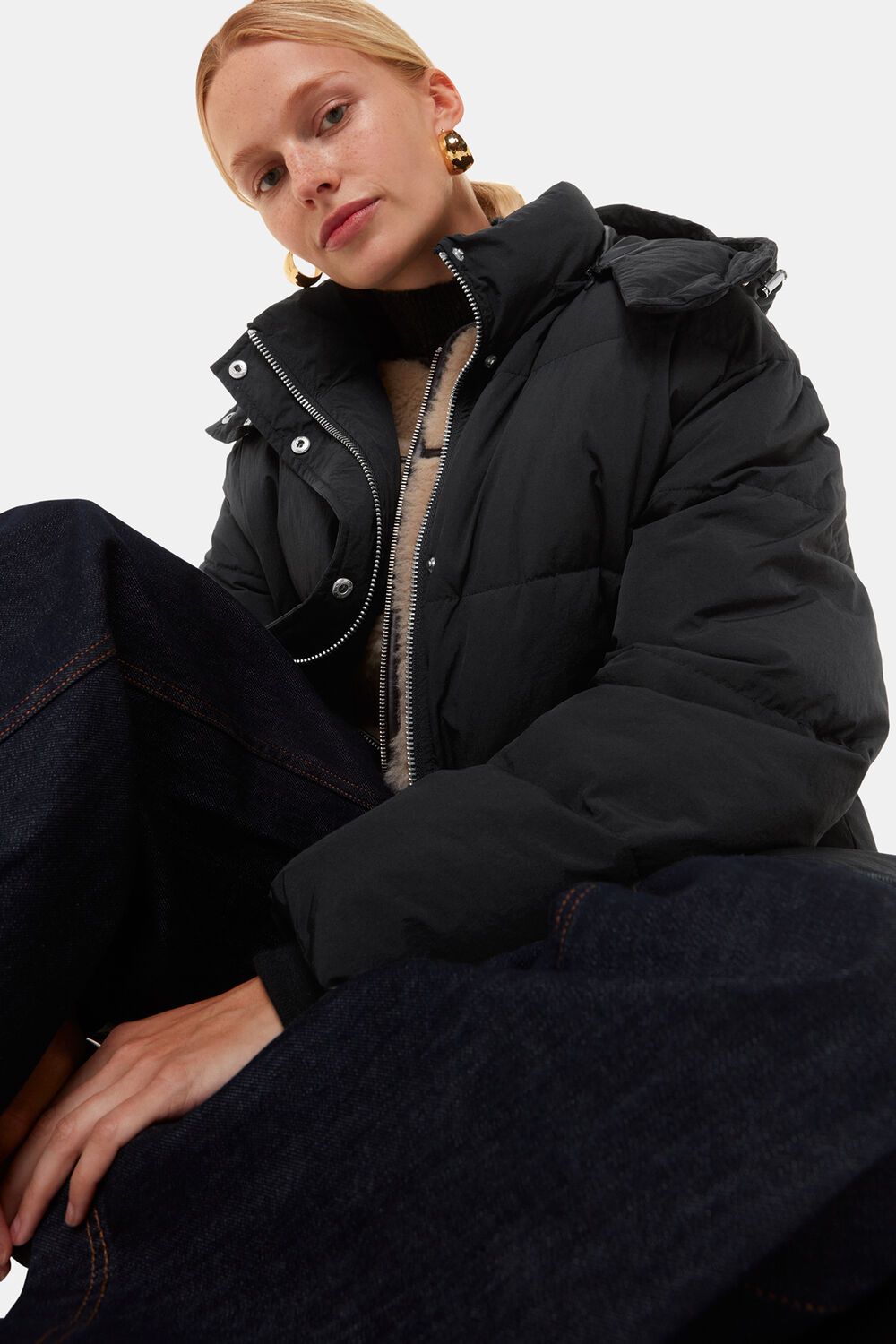 Black Una Puffa Coat