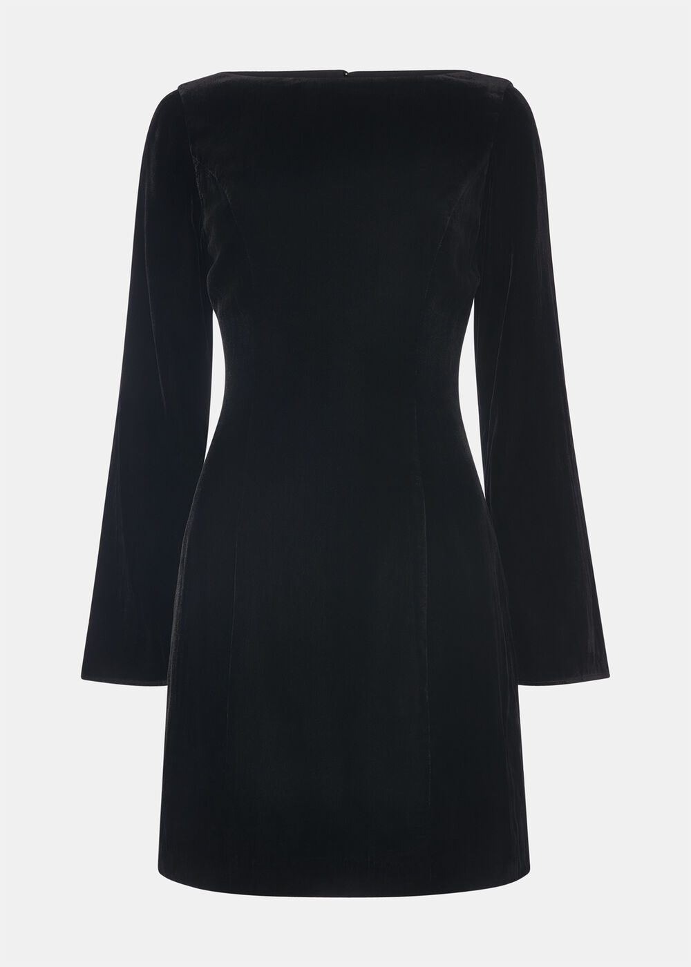 Petite Velvet Flare Sleeve Dress