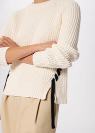 Lacing detail Crew Jumper