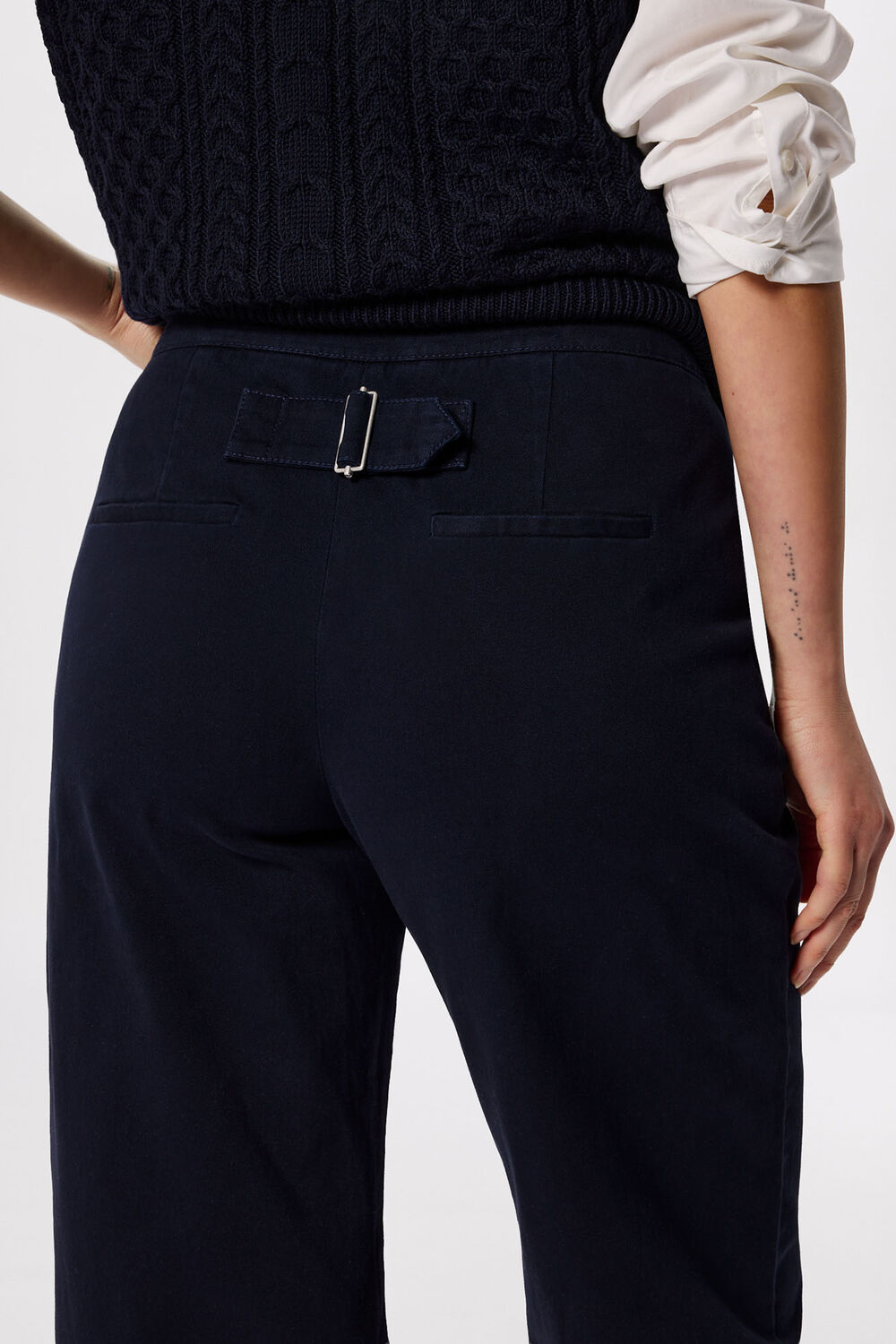 Wide Leg Casual Cotton Trouser