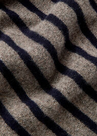 Wool Stripe Crew Neck Knit