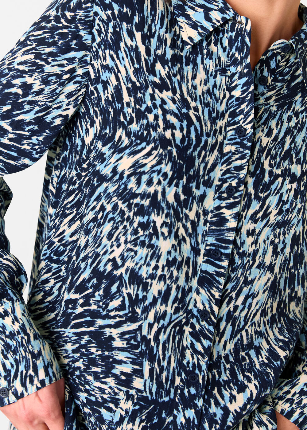 Leopard Swirl Print Shirt