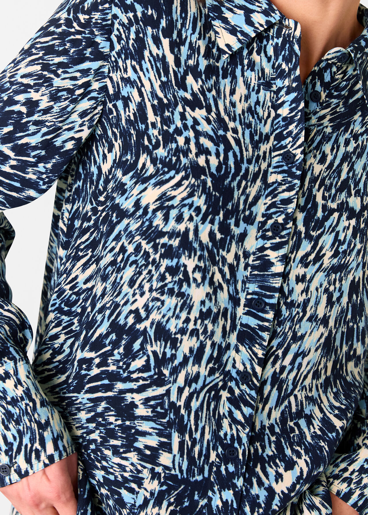 Leopard Swirl Print Shirt