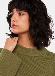 Cotton Rib Crew Neck Knit