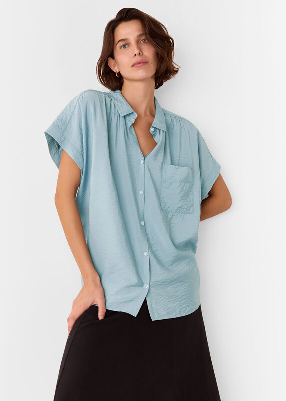 Pale Blue Button Up Nicola Shirt