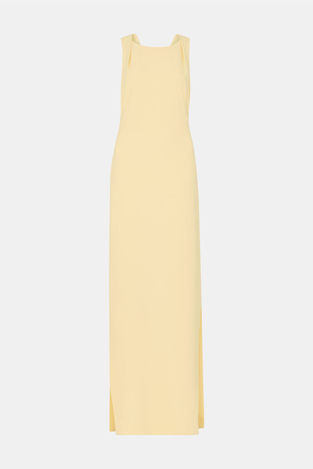 Yellow Tie Back Maxi Dress