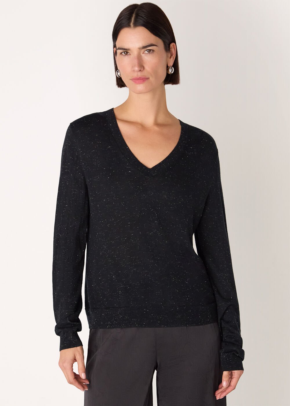 Annie Sparkle V Neck Knit