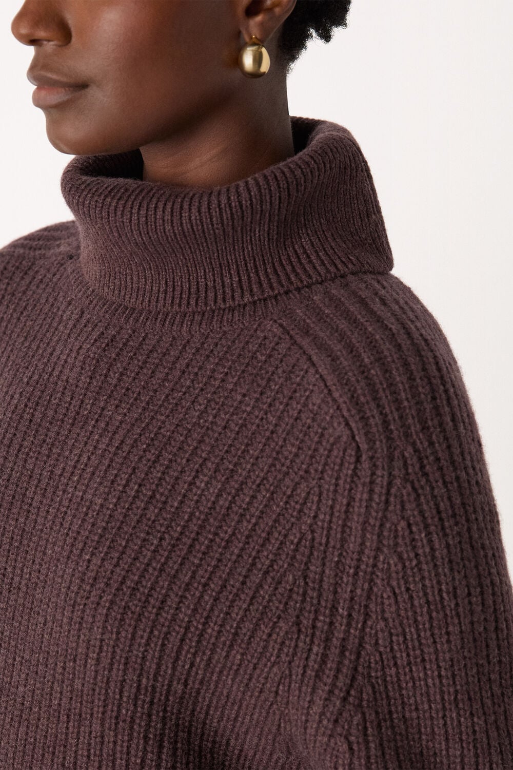 Heavy Gauge Roll Neck Knit