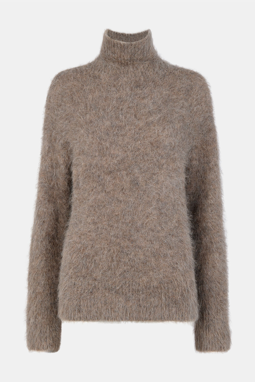 Alpaca Blend Funnel Knit