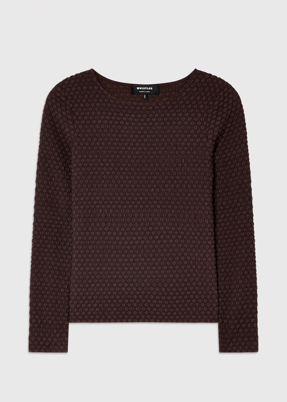 Textured Circle Jersey Top