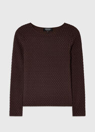 Textured Circle Jersey Top