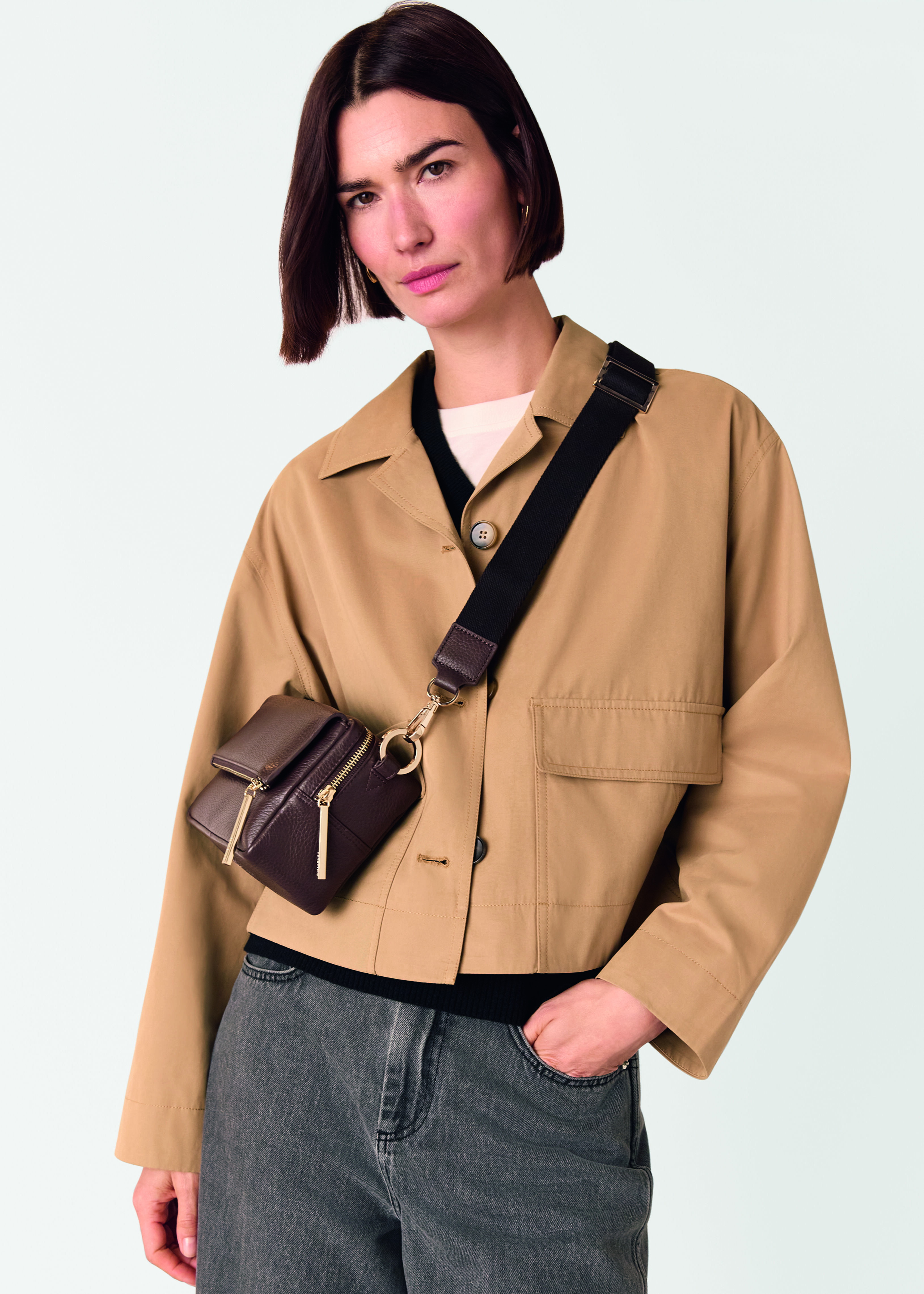 Chocolate Bibi Crossbody Bag | WHISTLES | Whistles US |