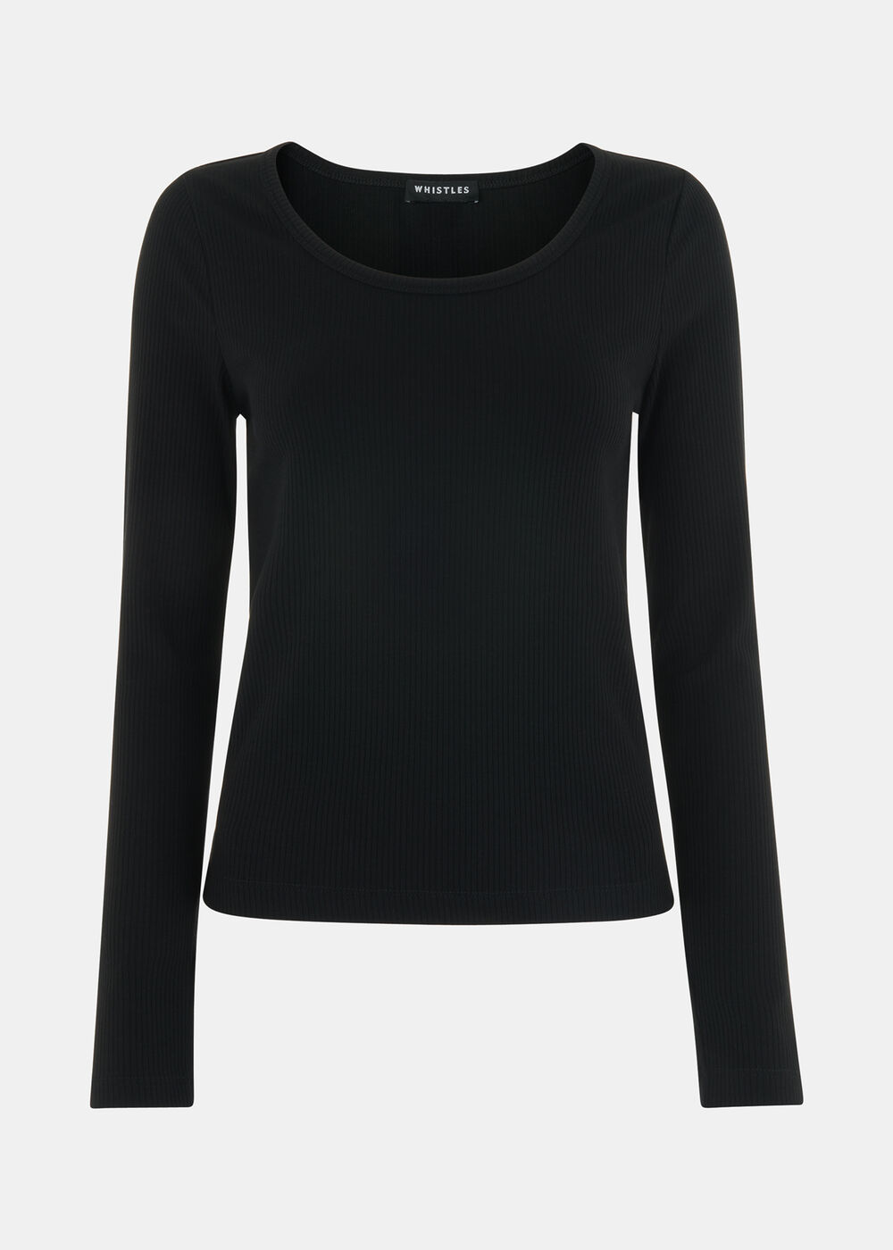 Ribbed Scoop Neck Top