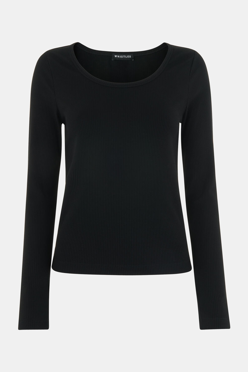 Ribbed Scoop Neck Top