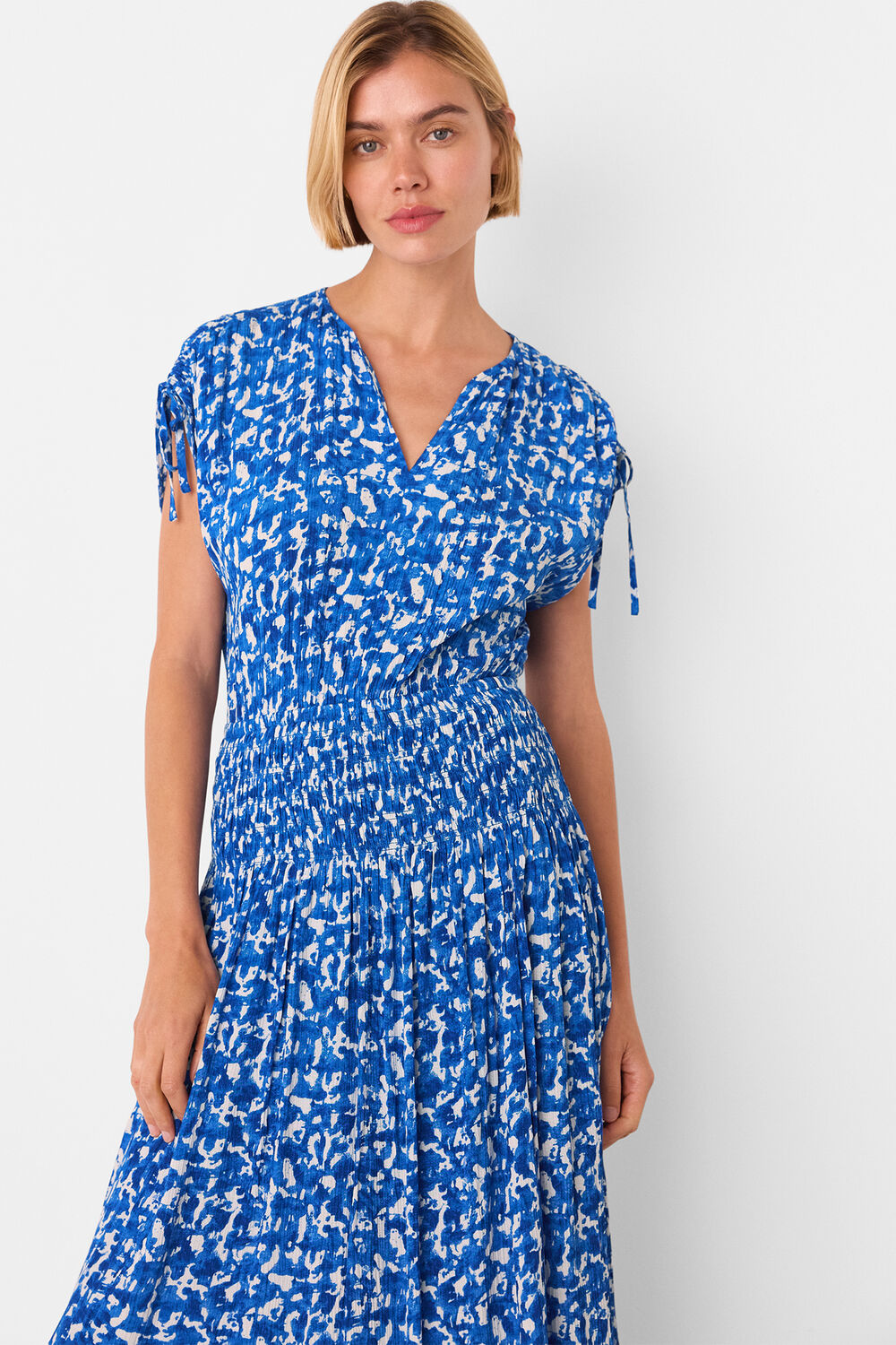 Brushed Stroke Midi Dress