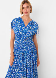 Brushed Stroke Midi Dress