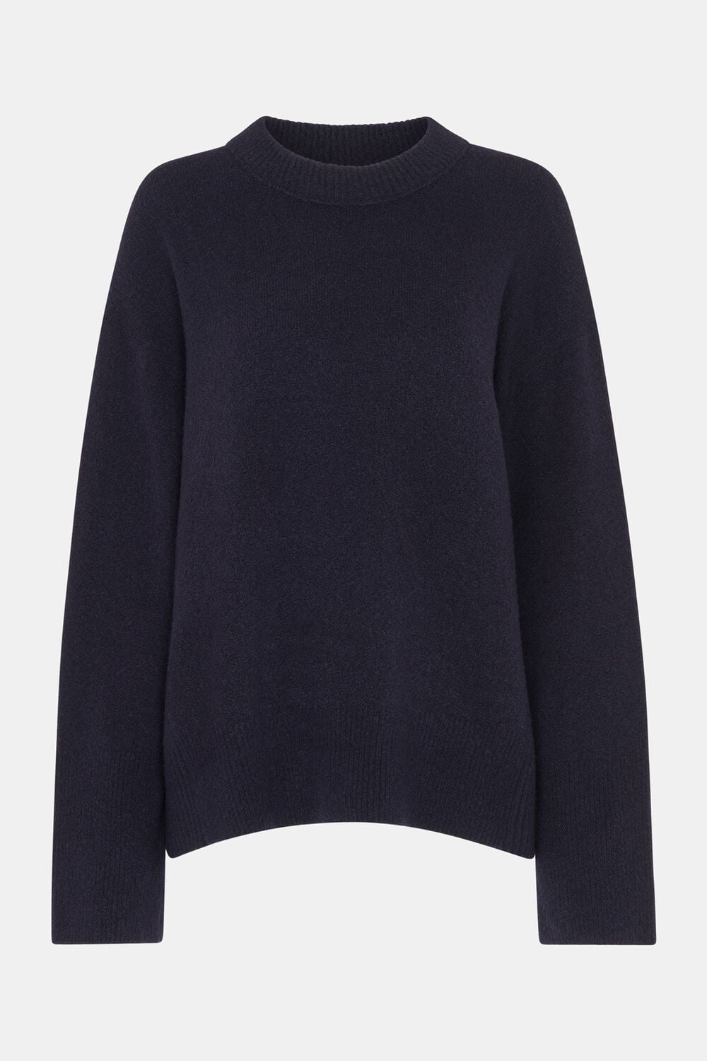 Textured Boyfriend Crew Neck