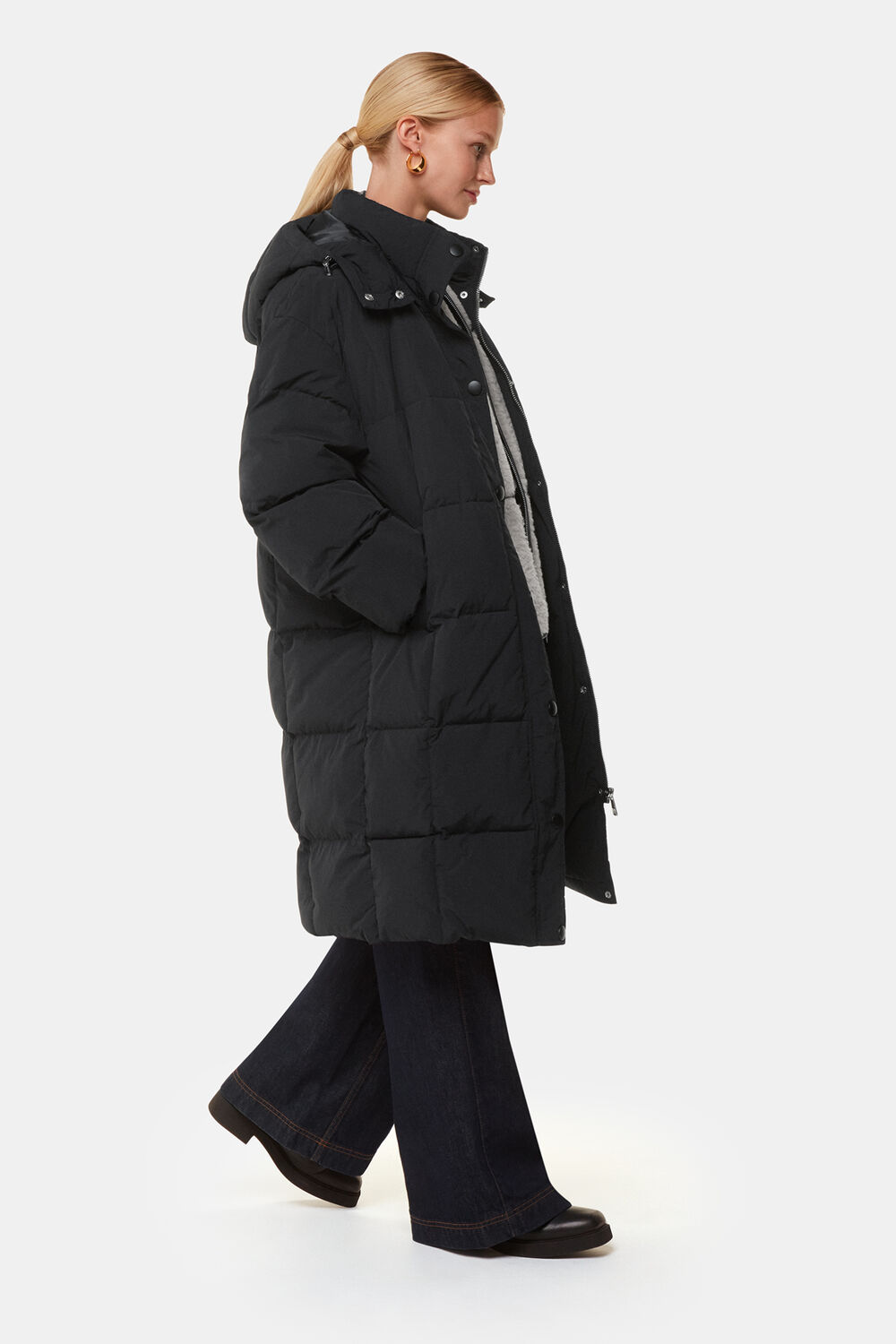 Black Una Puffa Coat