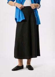 Linen Midi Skirt