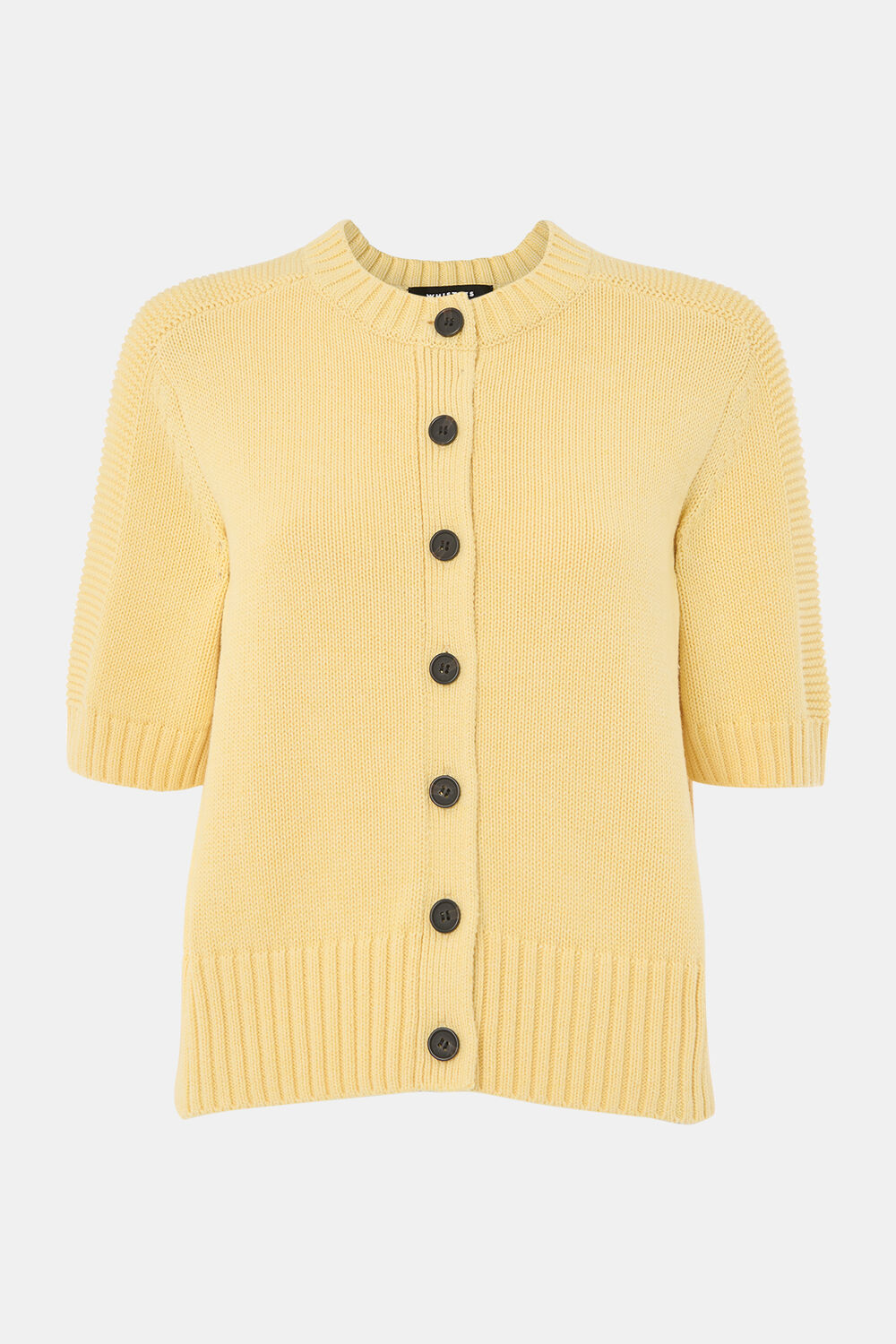 Short Sleeve Button Cardigan