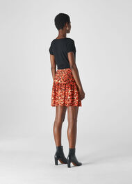 Ikat Animal Flippy Skirt Multicolour