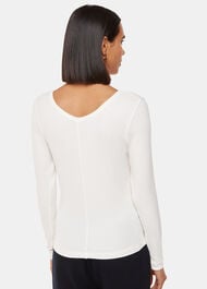 Essential Ribbed V Neck