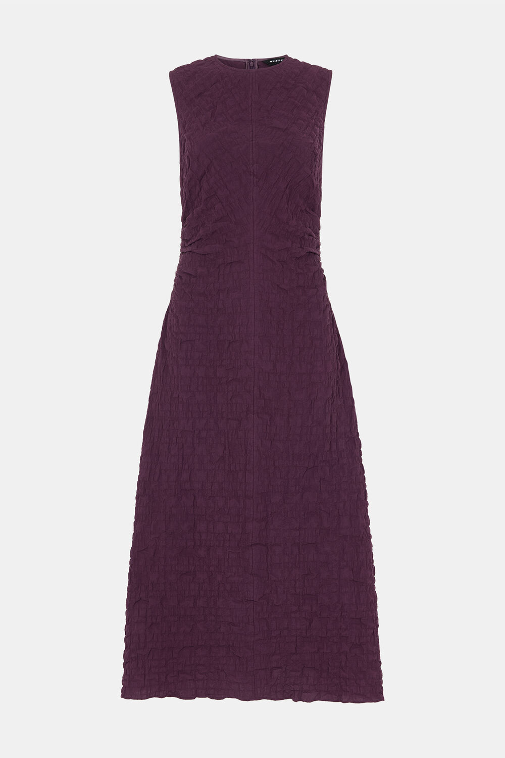 Plum Petite Lori Textured Midi Dress