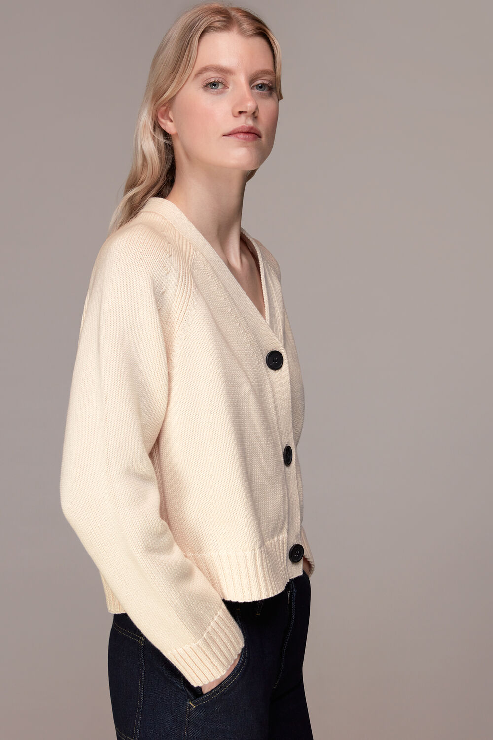 Karine Rib Detail Cardigan