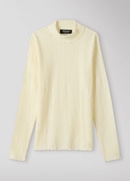 Textured Long Sleeve Top