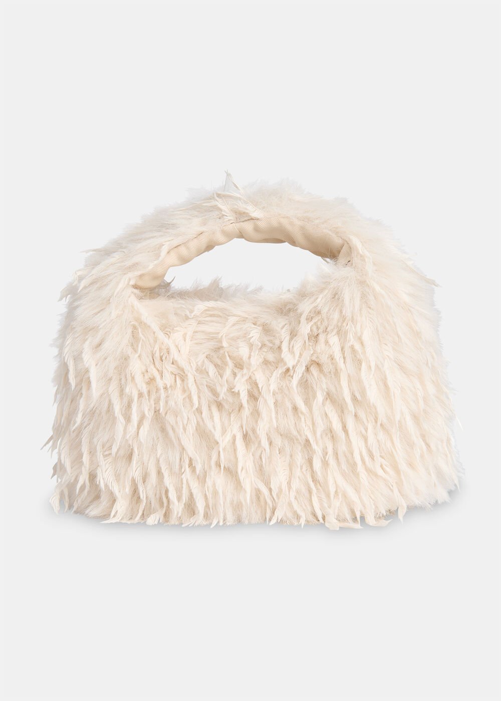 Luz Faux Feather Mini Bag