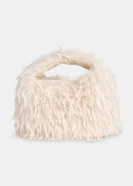 Luz Faux Feather Mini Bag