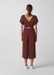 Margot Spot Wrap Back Jumpsuit