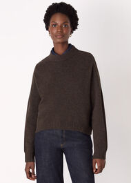 Wool Curved Hem Knit