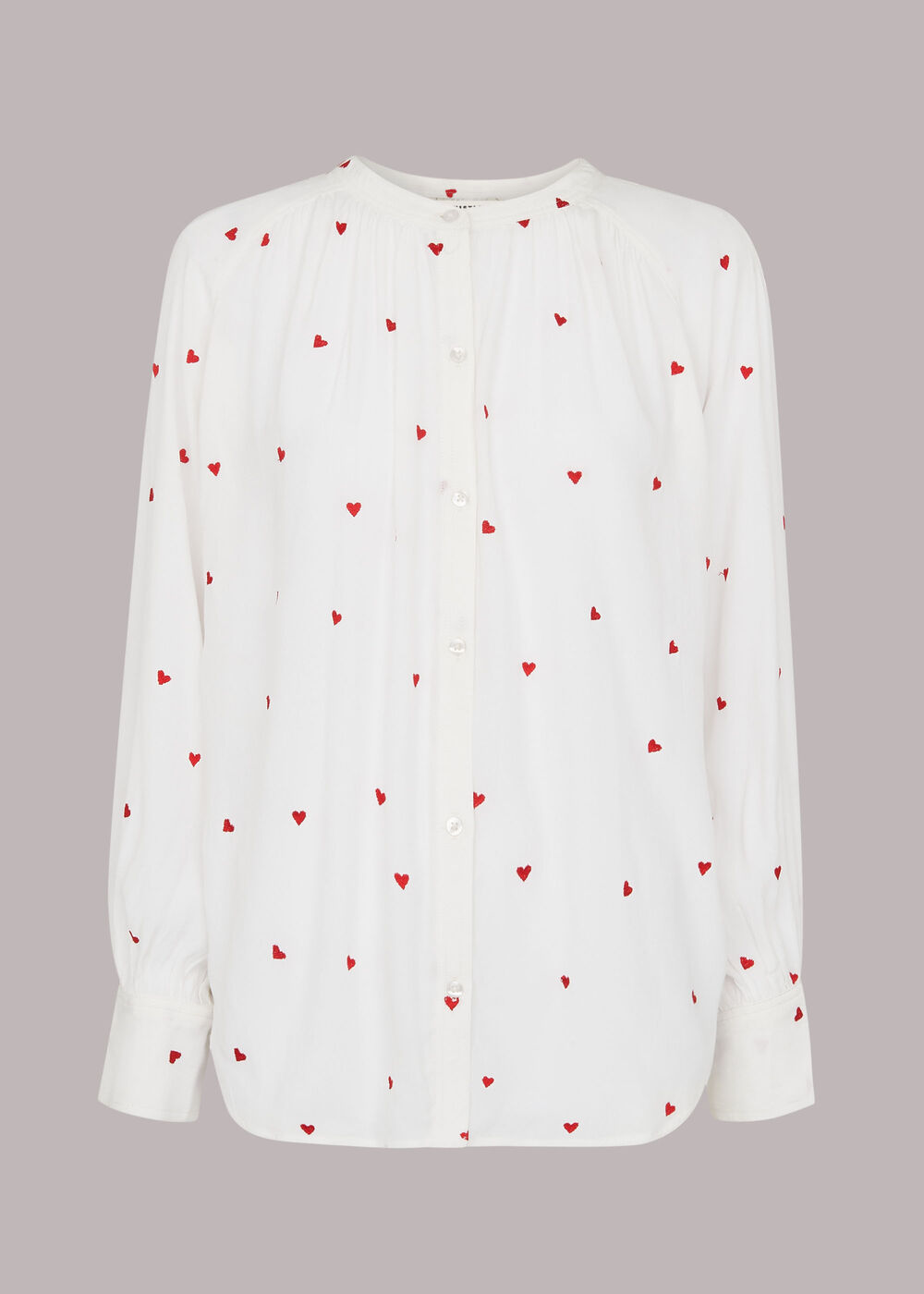 Heart Embroidered Top