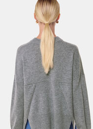 Cashmere Blend Split Back Knit