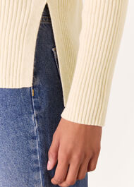 Button Detail Longline Knit