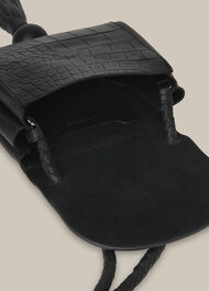 Arden Croc Tassel Bag