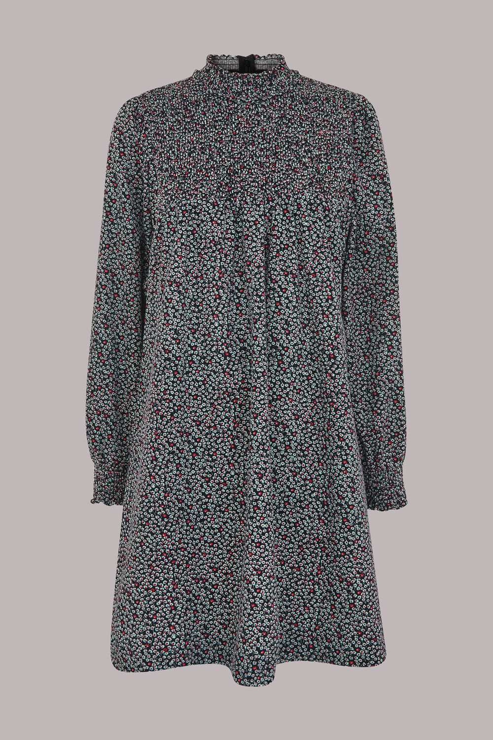 Multicolour Micro Bud Pintuck Dress