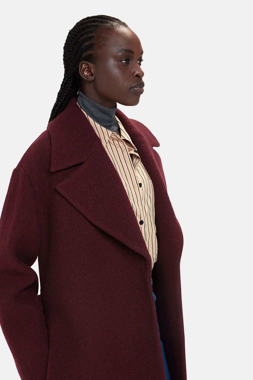 Lorna Wrap Wool Coat