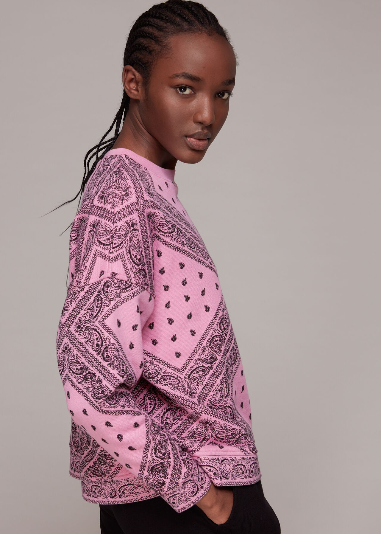 Multicolour Bandana Printed Sweatshirt WHISTLES Whistles