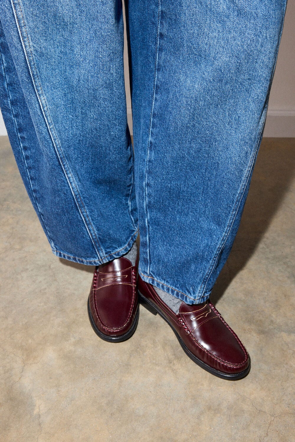 Burgundy Manny Slim Loafer
