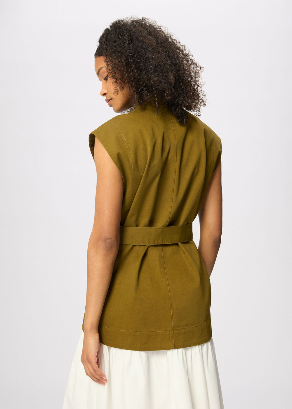 Sleeveless Safari Jacket