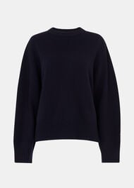 Side Stripe Detail Wool Knit