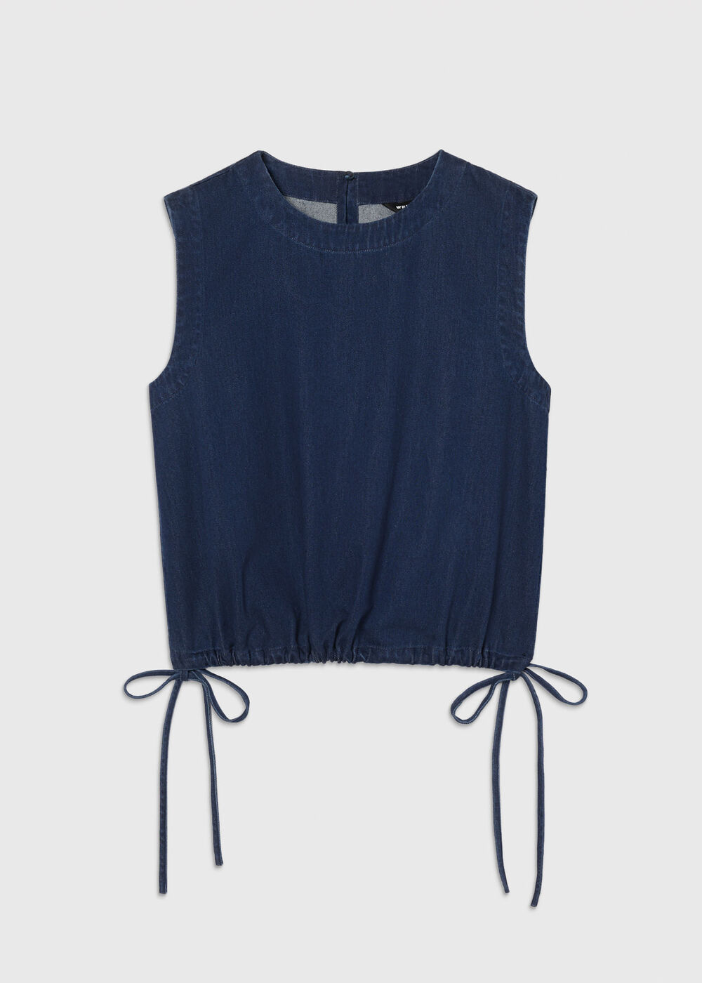 Drawstring Detail Cotton Top