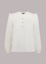 Xenia Yoke Frill Blouse