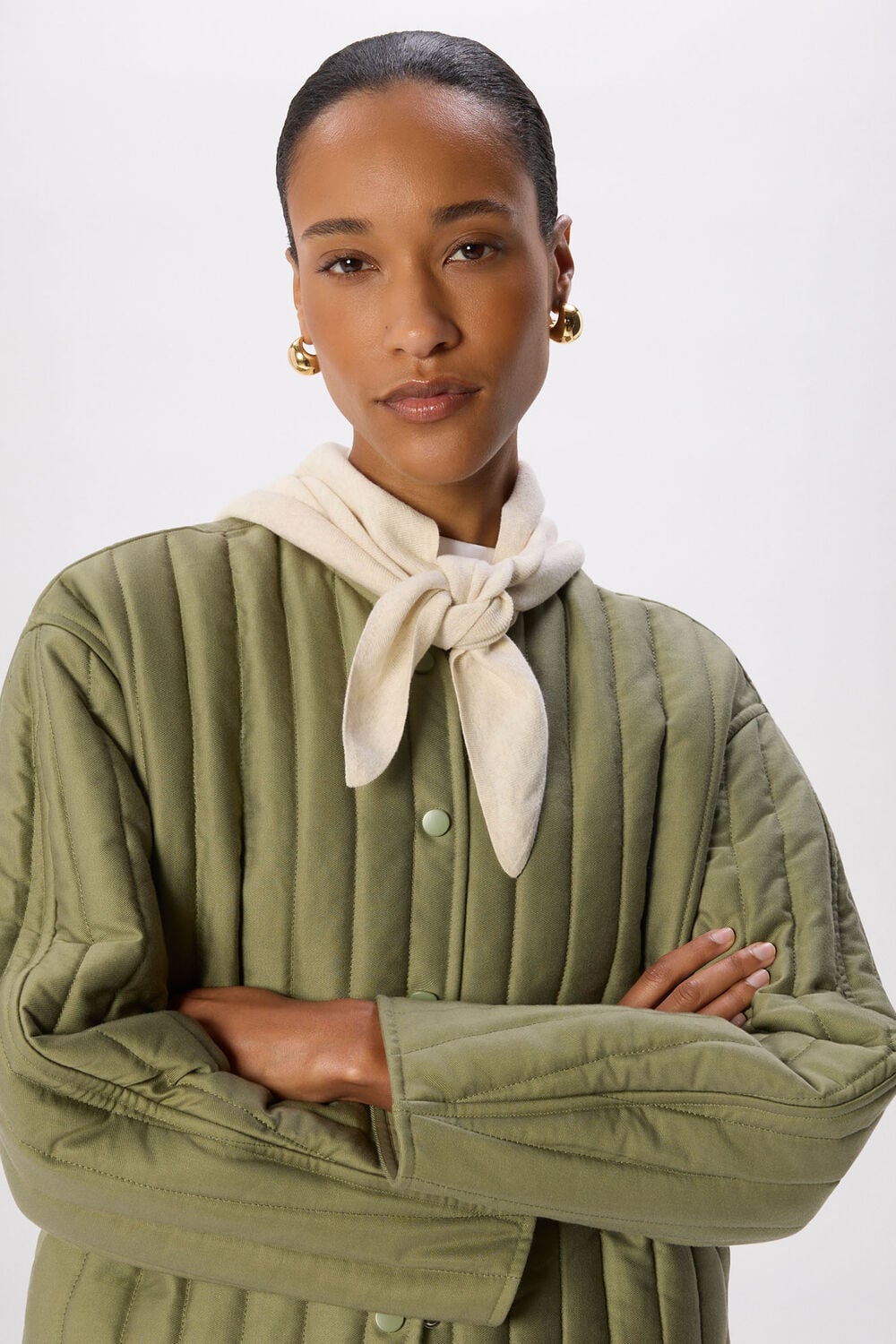 Khaki Quilted Liner Jacket
