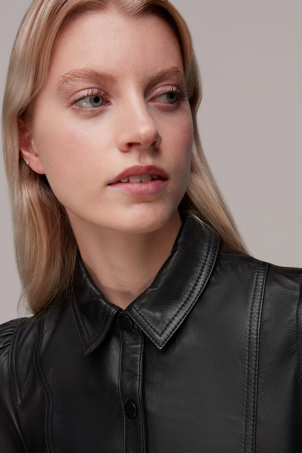 Phoebe Short Leather Dress