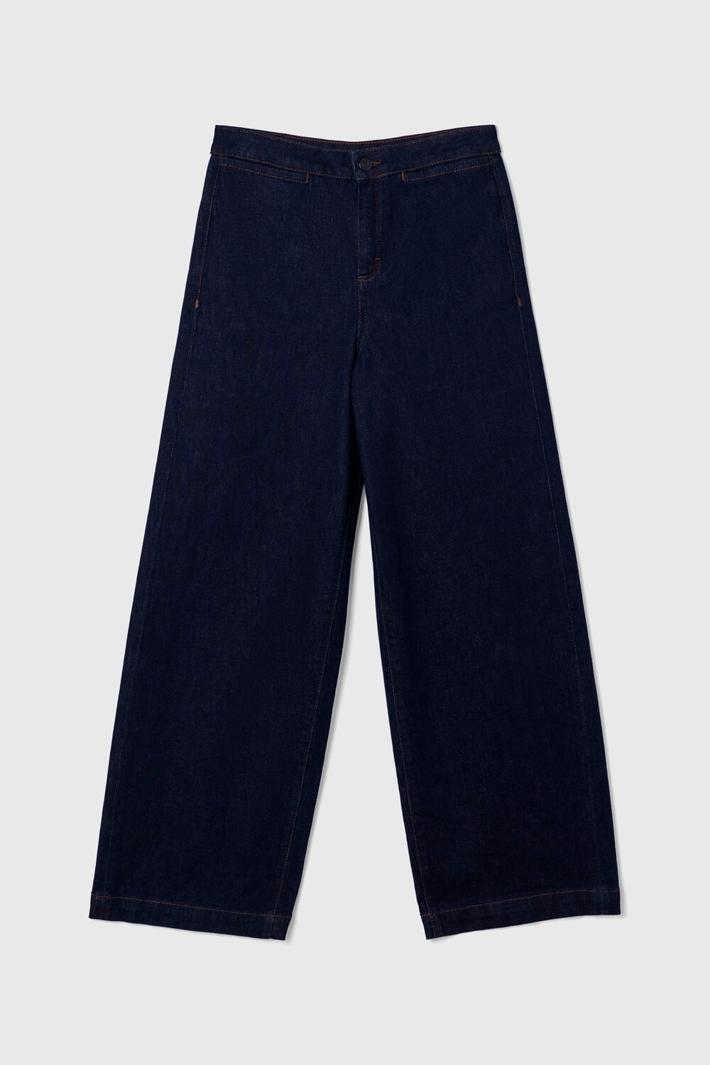 Dark Denim Stretch Full Length Jean