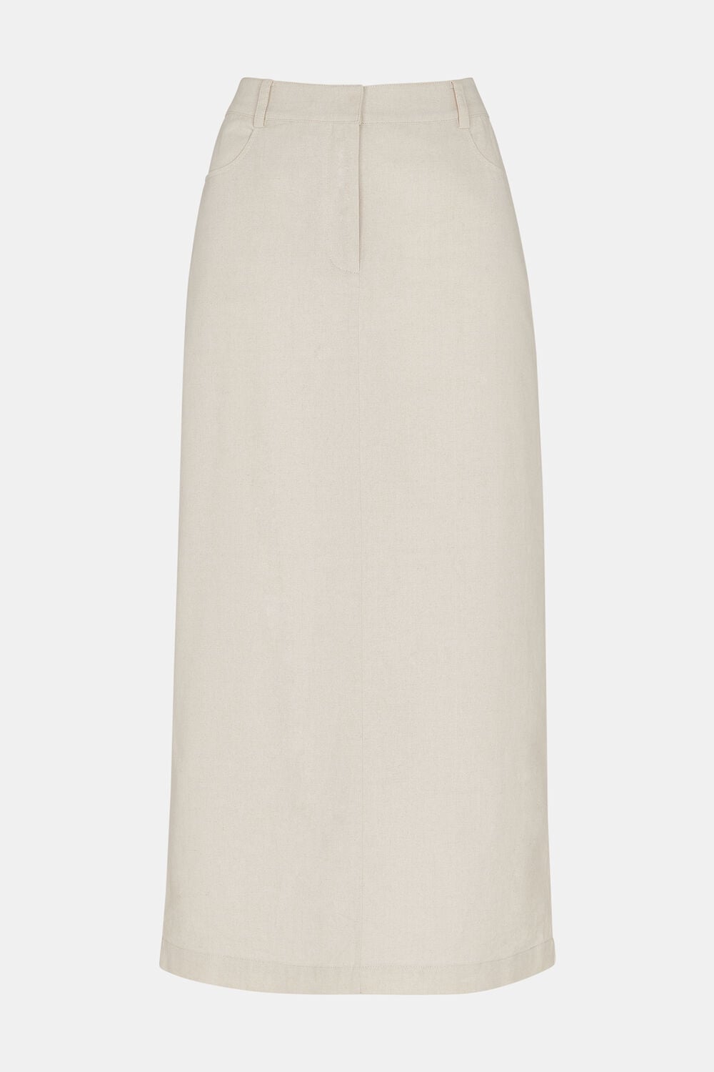 Abigail Linen Blend Midi Skirt